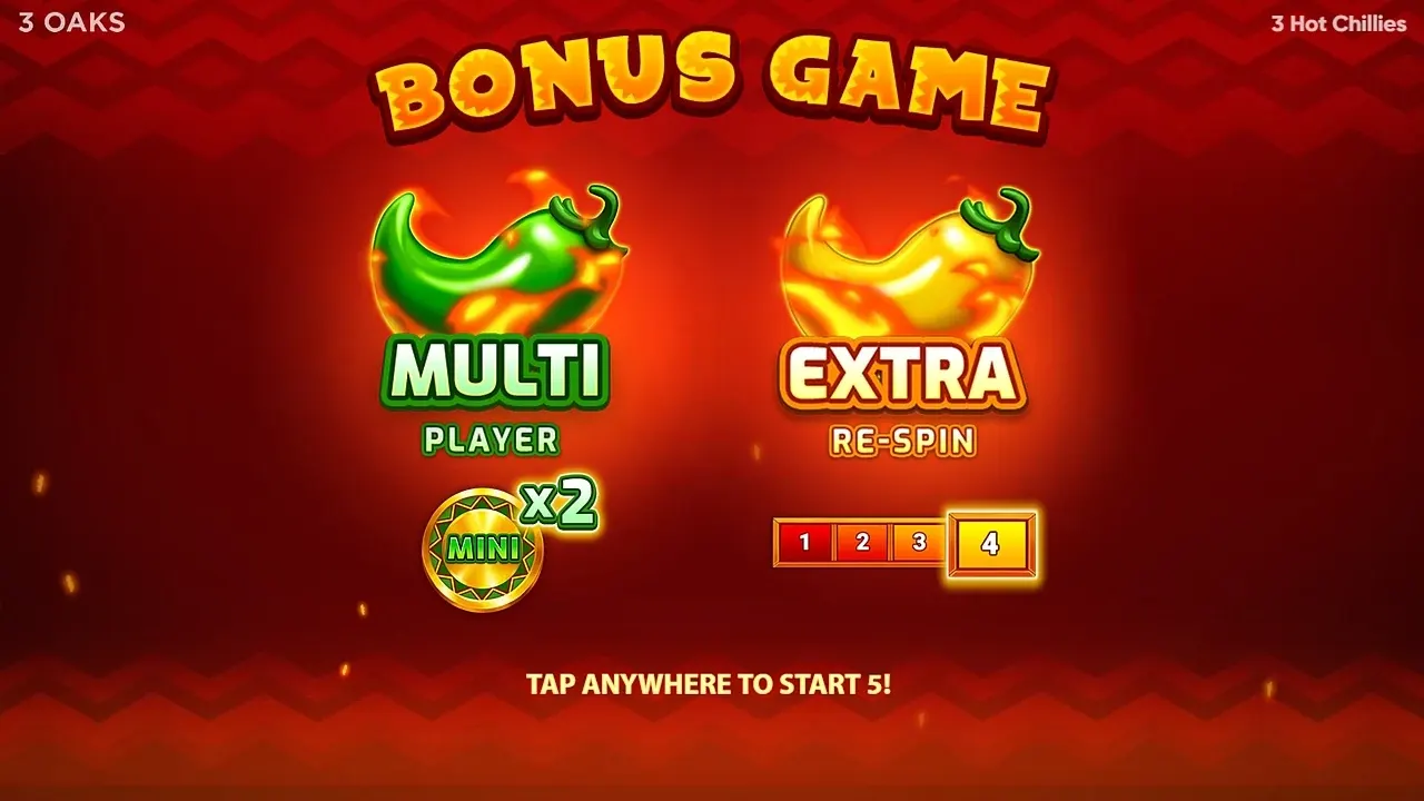 3 Hot Chillies game display, view 2