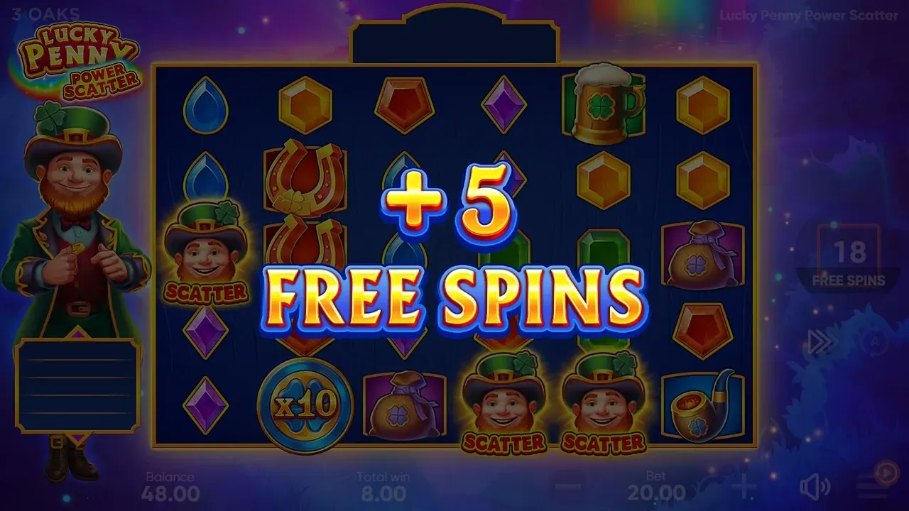 Lucky Penny Power Scatter game display, view 2