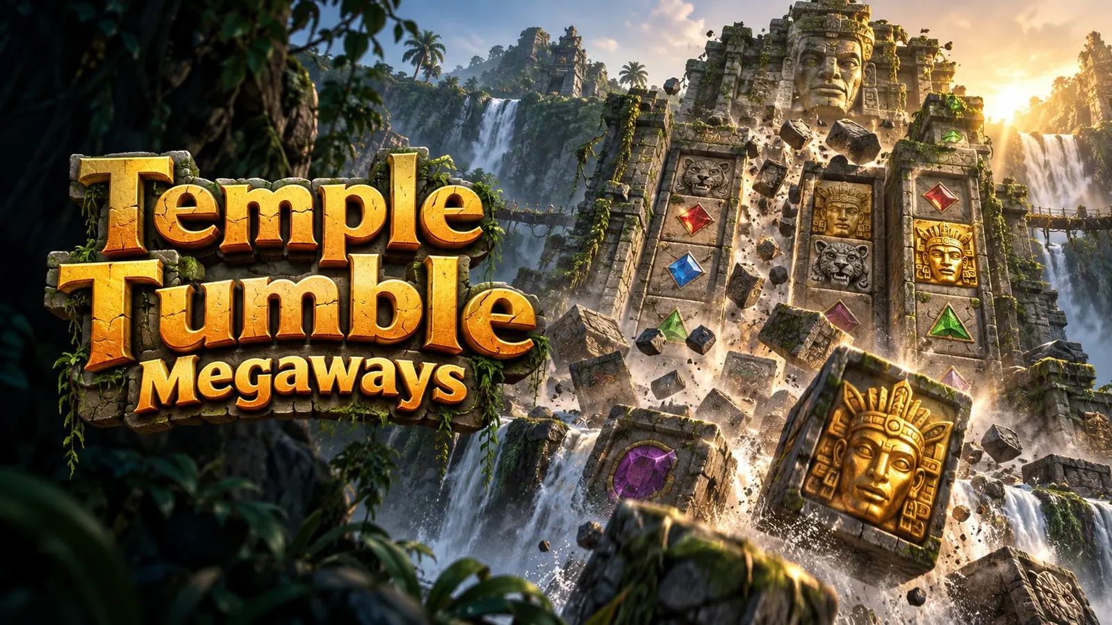 Original editorial artwork for Temple Tumble Megaways